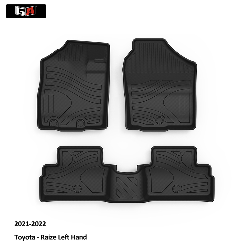Wholesale Car Floor Mat Waterproof Non-slip TPE 3D Car Mats Carpet Car Foot Mat for Toyota Raize