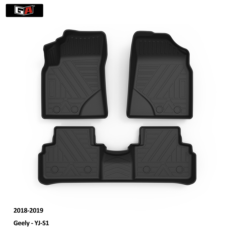 Easy to Clean TPE Car Mats Carpet Floor Mats Wear-res Designed for Geely YJ S1