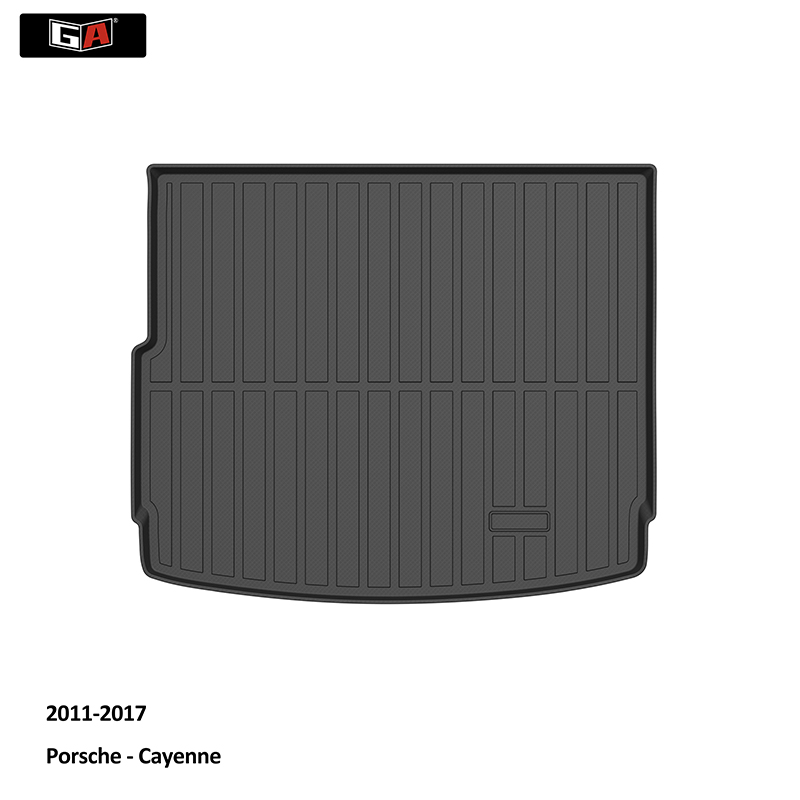 GA TPE 3D Custom Rear Trunk Mat Carpet Car Boot Mat for Porsche Cayenne Non-slip