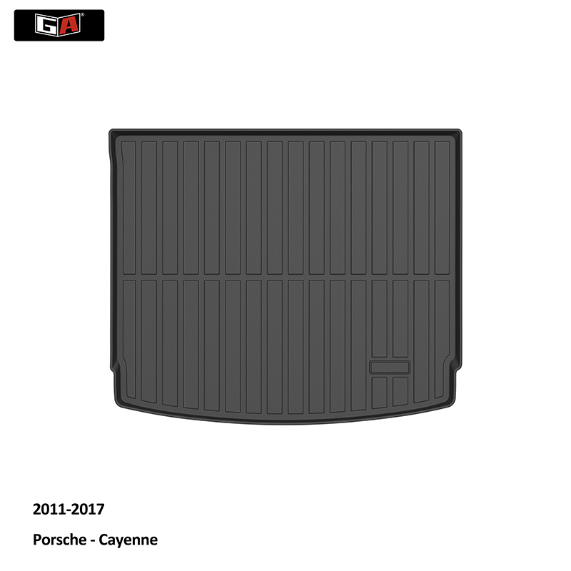 New Fashion Black Rear Trunk Mat Car Travel Box Mat for Porsche Cayenne Car Accessories