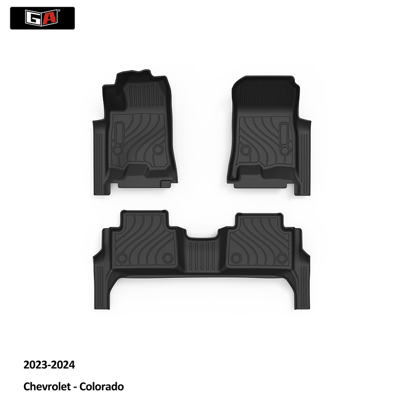 Car Accessories Fit Car Floor Mat TPE Non-Slip Full Foot Pad for Chevrolet Colorado 2023 2024