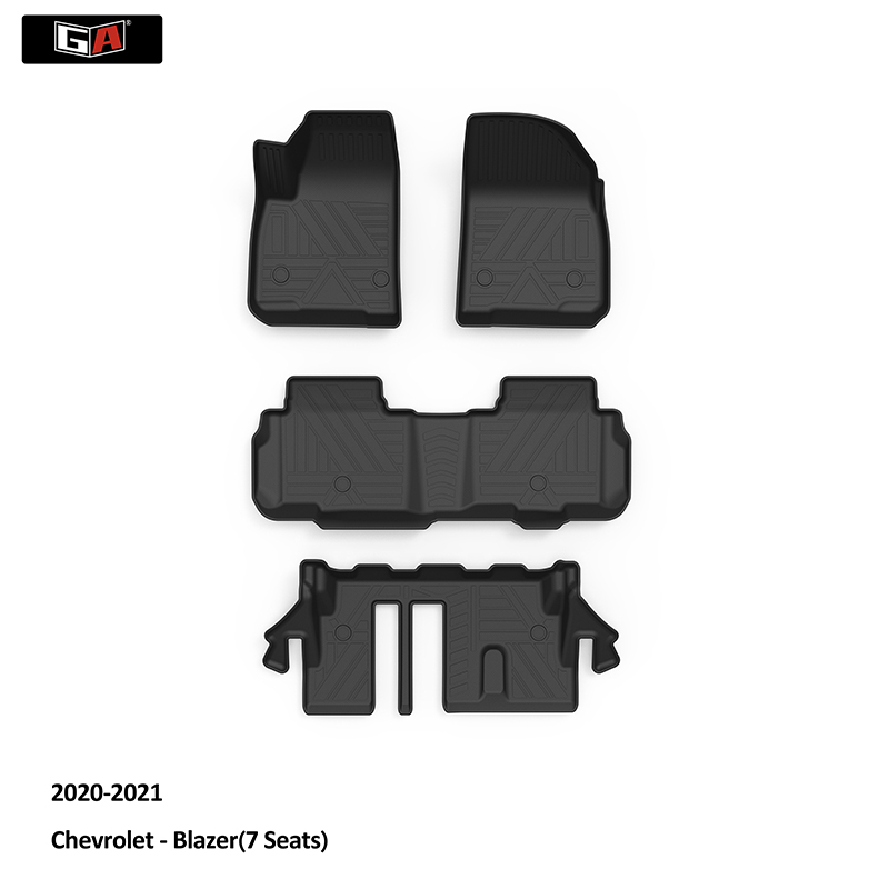 Custom Car Accessories Car Carpet for 7 Seats Chevrolet Blazer 2020-2021TPE 3D Car Floor Mats