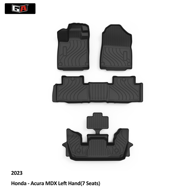 GA TPE Car Floor Mat Car Mat Car Cockpit Mats Anti-slip Auto Accessories for 2023 Honda Acura MDX
