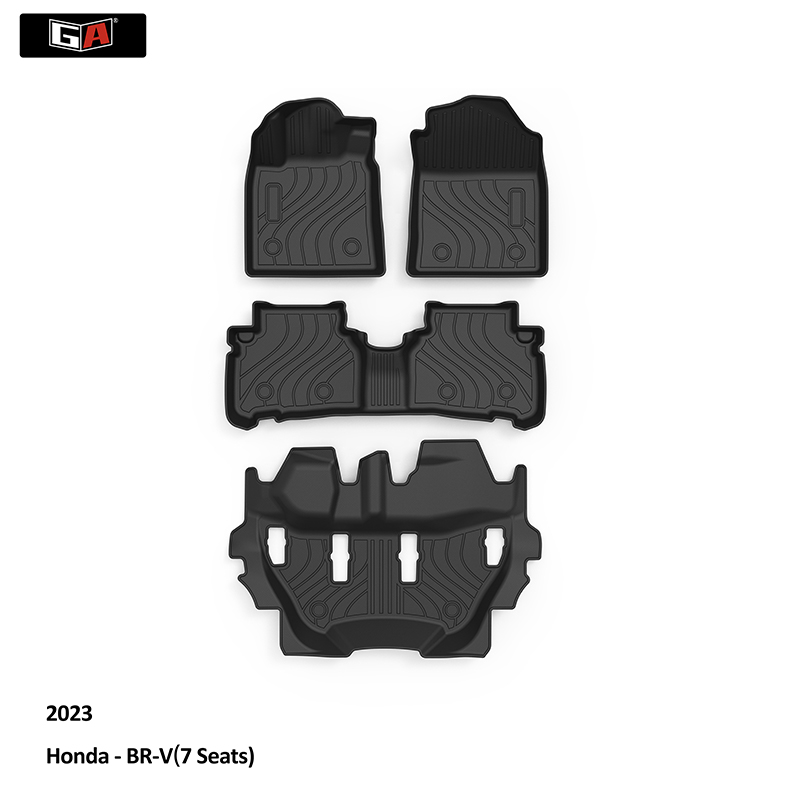 Factory Direct Car Anti-slip Mat 3D TPE Waterproof Car Floor Mat for 2023 7 Seats Honda BR-V