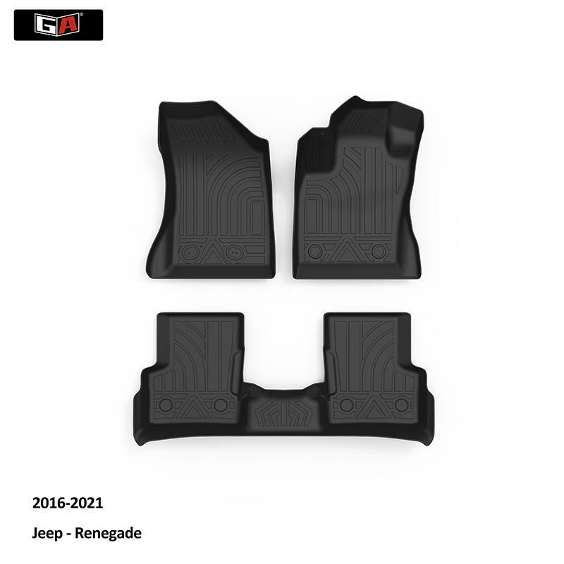 Non-slip Car Floor Mat for Jeep Renegade 2016-2021 Waterproof 3D TPE Protect Car Mat