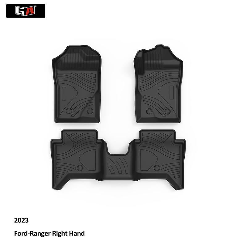 GA High Quality 3D 4D 5D TPE Car Floor Liner Car Trunk Mats for Ford Ranger Right Hand