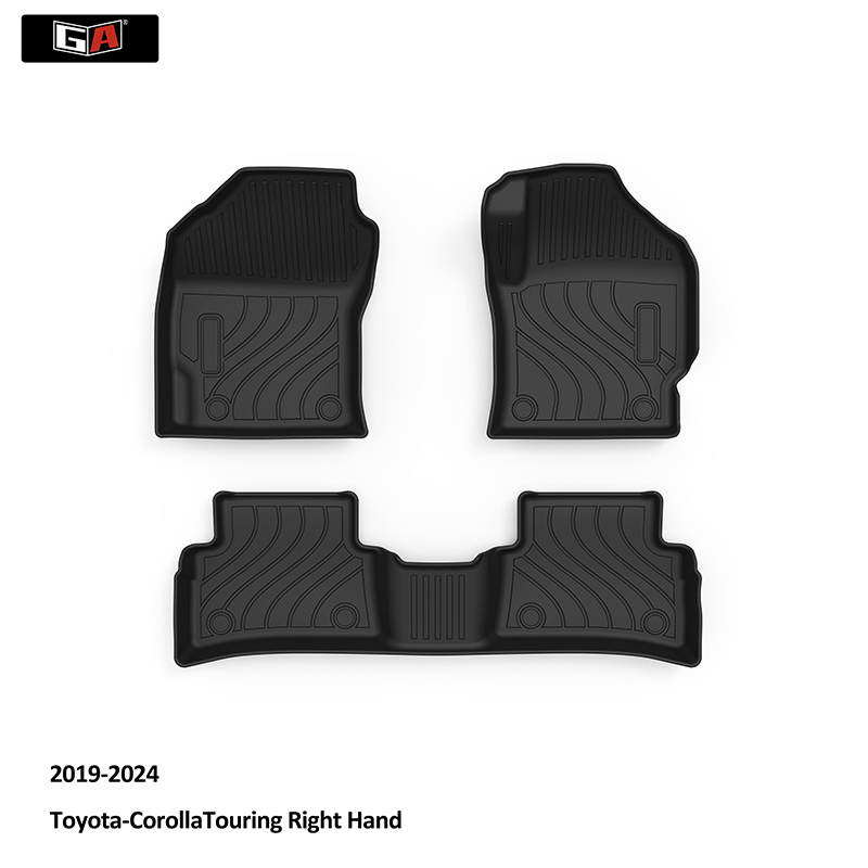 3D All Weather Car Floor Mats Carpet TPE Car Mats for Boot Liners Toyota Touring Right Hand