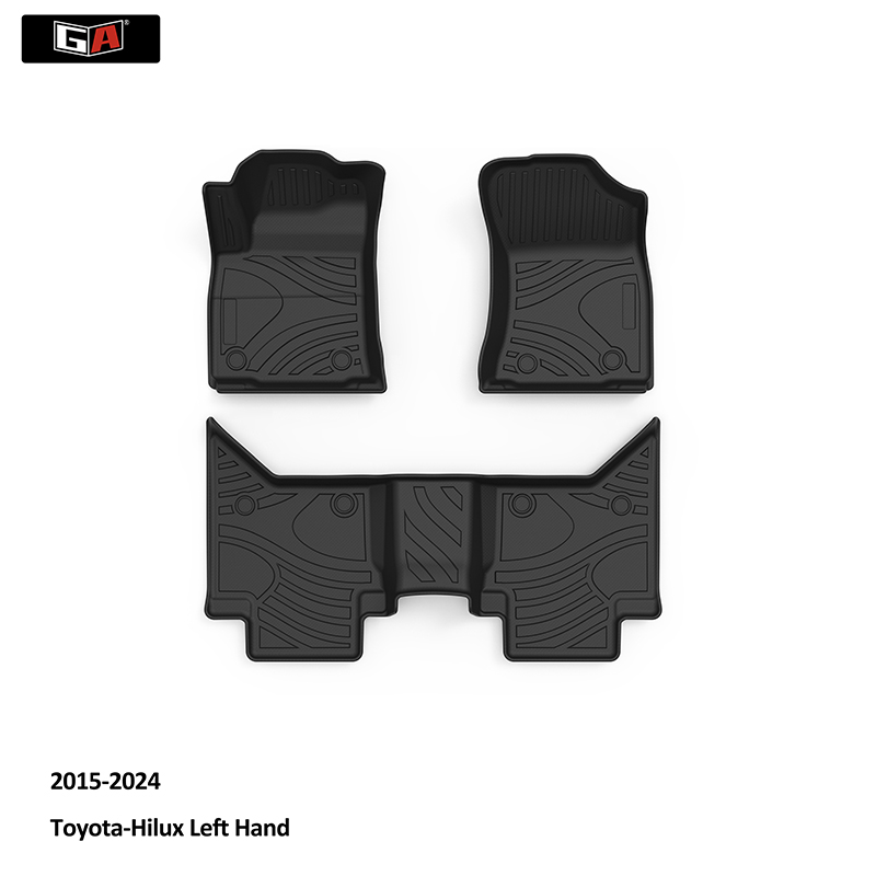 GA Custom Fit Eco-friendly Waterproof Car Mats TPE Floor Mat for Toyota-Hilux Left Hand Accessories