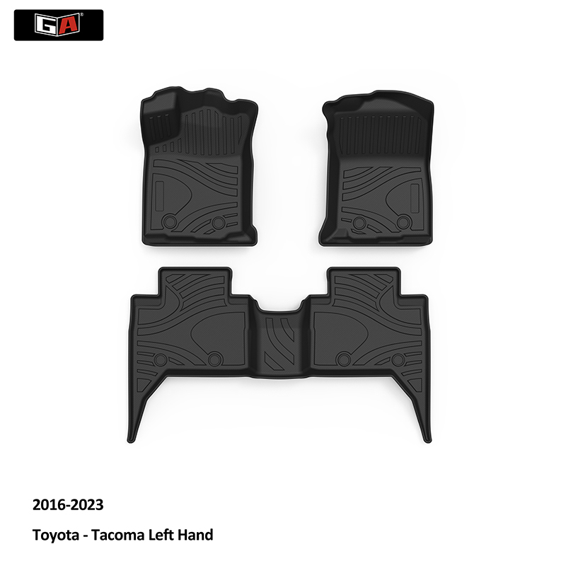 GA Factory Price TPE Car Mats 3D Floor Carpet Anti Slip Car Floor Mats for Toyota Tacoma 2016-2023
