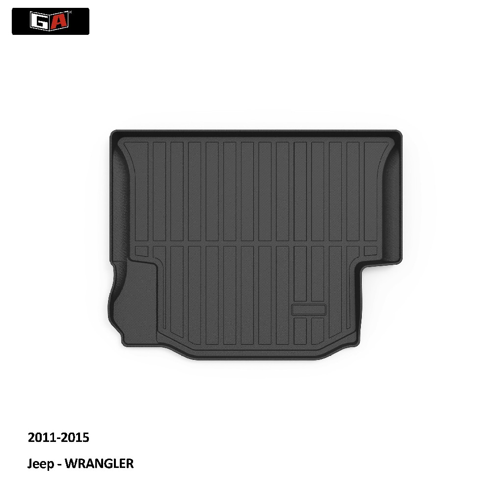 GA Custom Interior Car Trunk Mat for Jeep WRANGLER 2011-2015 No-skid Carpet Cargo Boot Mat