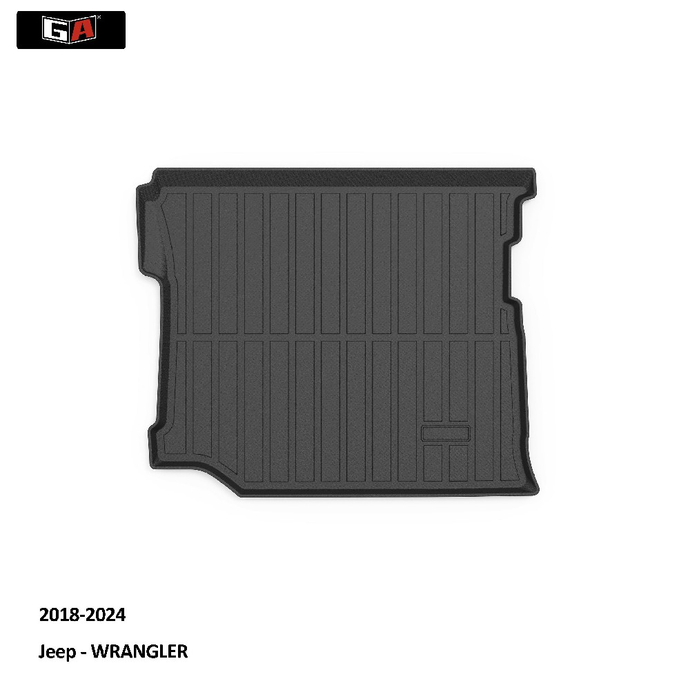 New Design Car Liner Mat for 2018-2024 Jeep WRANGLER Boot Luggage Trunk Mat All-weather