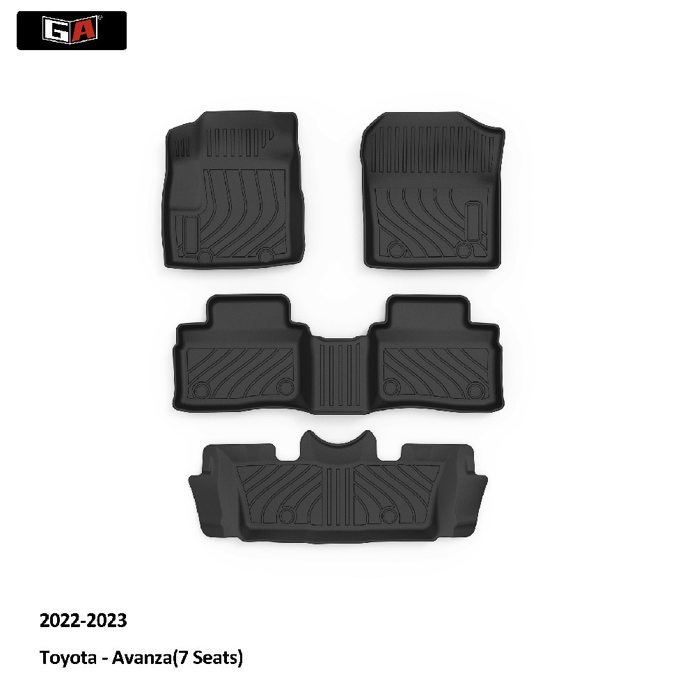 GA Manufacturer Car Mat for Toyota Avanza 7 Seats 2022-2023 Car Floor Mat Car Accessories