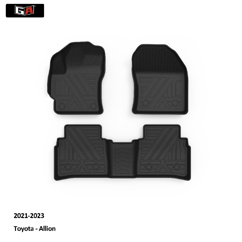 GA TPE Car Mats for Toyota Allion 2021-2023 All-weather Auto Mat Rug Car Foot Pad
