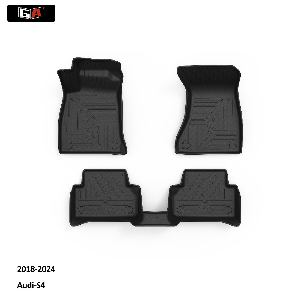 GA Eco-friendly Anti Slip Custom TPE 3D Car Floor Mat Foot Mat for Audi S4 All Seasons Car Carpet