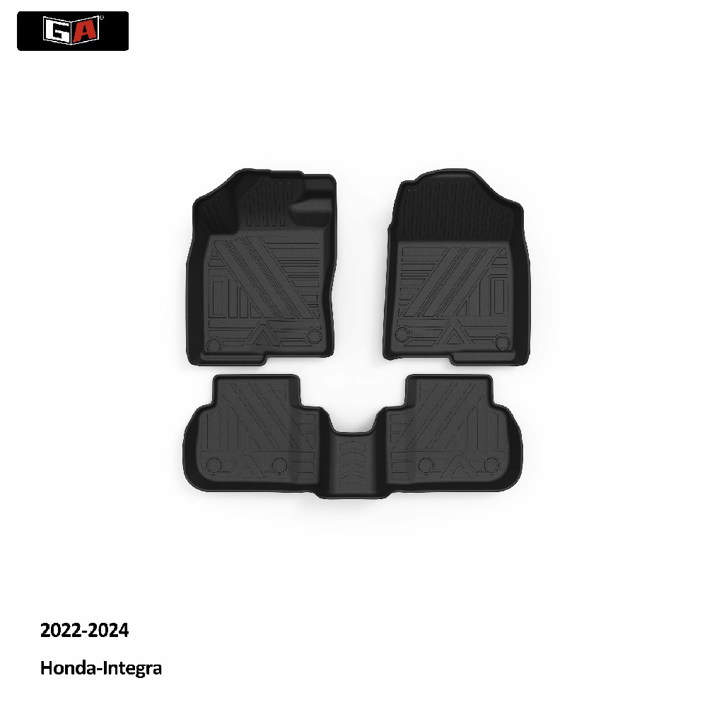 GA Luxury All Weather Car Interior Accessories  3D TPE Floor Foot Mats for Honda Integra