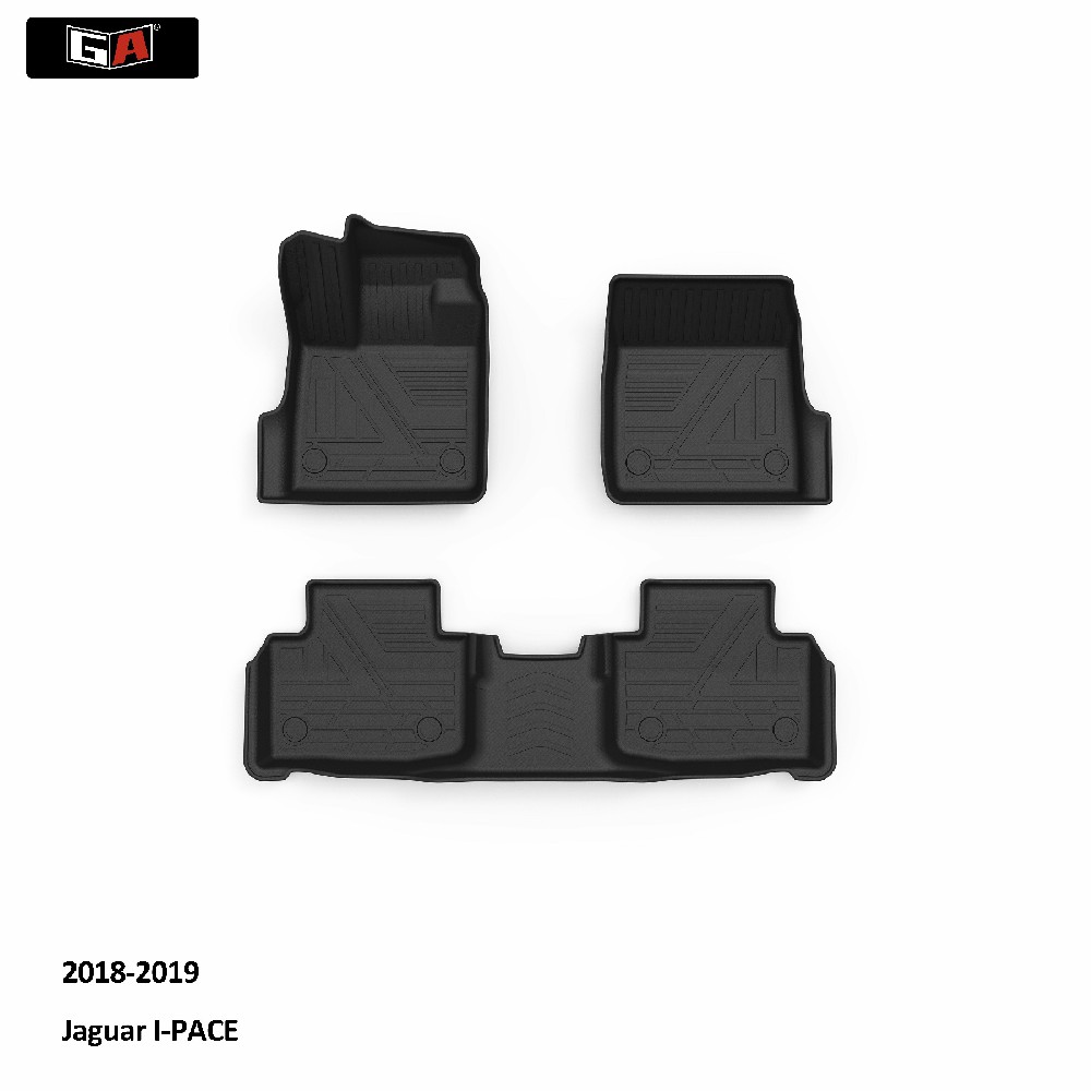 GA Luxury TPE Car Mats Waterproof Anti-Slip Universal Car Floor Mats for Jaguar I-PACE