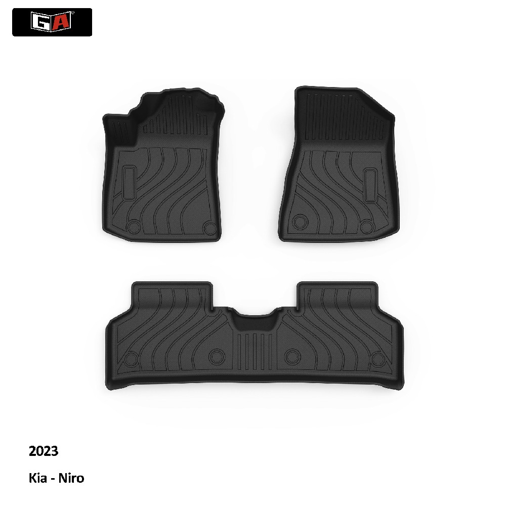GA Waterproof High Fit TPE Floor Mats for 2023 Kia Niro Odorless Car Mats Durable
