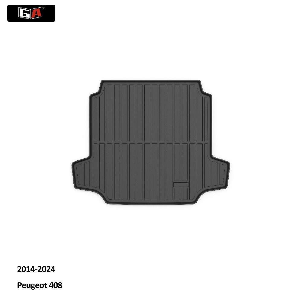 GA Luxury TPE Trunk Mat for Peugeot 408 Oil-proof Wearable Car Rear Trunk Cargo Mat