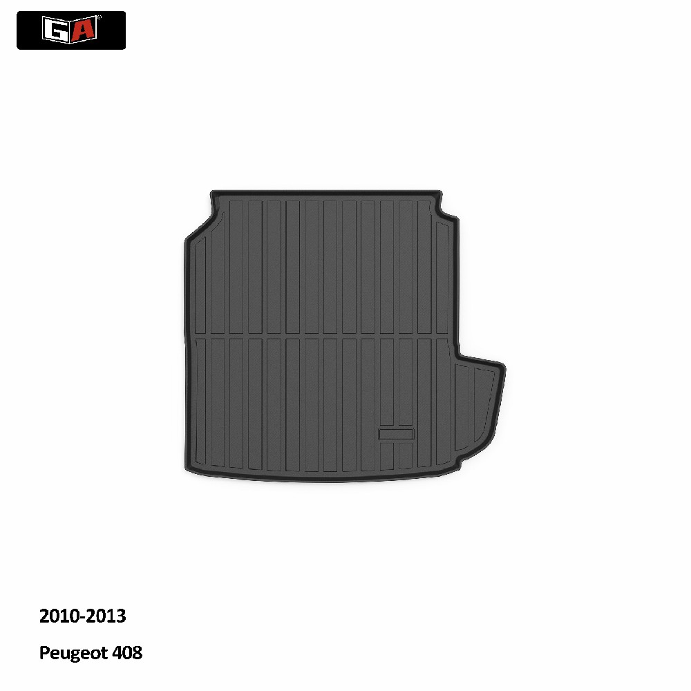 GA Durable 3D TPE Trunk Mat for Peugeot 408 Luxury Easy Clean Car Rear Trunk Cargo Mat