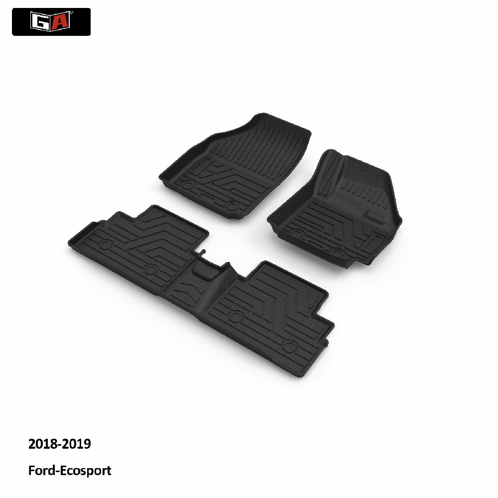 GA TPE Car Mats for Ford-Ecosport All-weather Waterproof Anti-slip Car Floor Mats Auto Accessories