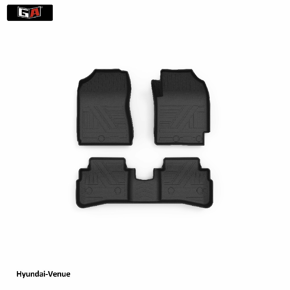 GA Unique Design Wearable 3D TPE Mat for Hyundai Venue Car Interior Accessories Floor Foot Mats