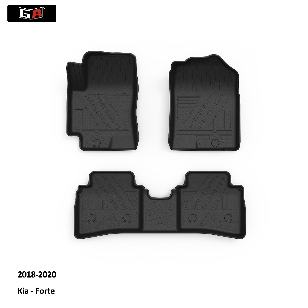 GA Odorless Car Mat Fit for 2018-2020 Kia Forte 3D Anti-slip Waterproof Car Floor Mats