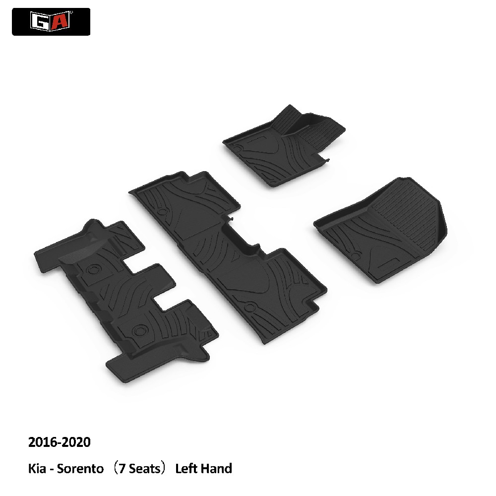 GA Best Quality Car Mat for KIA Sorento 7 Seats Left Hand Foot Mat Car Interior Decoration