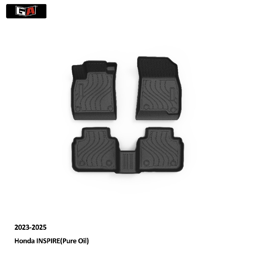 GA Eco-friendly 3D TPE Close Fit Car Mats for Honda Inspire 2023-2025 Easy-clean Car Foot Mats