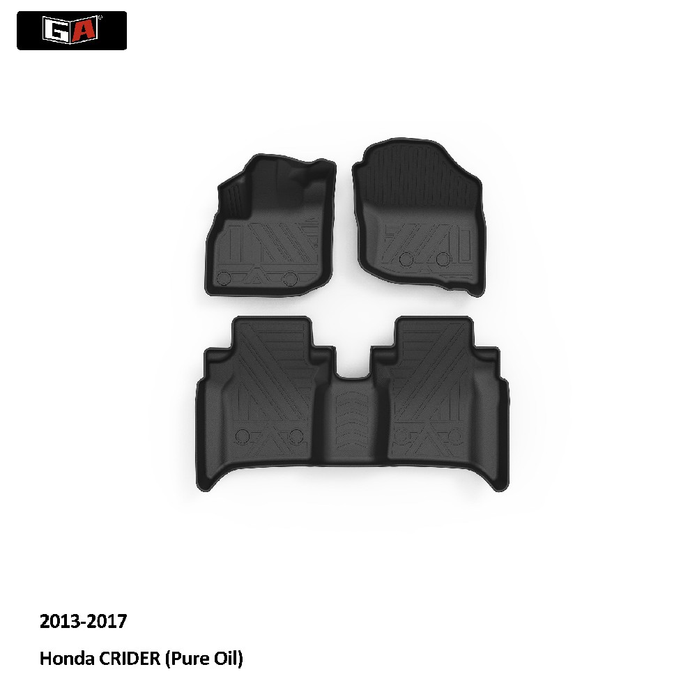 GA New Style Full Set 3D TPE Mats for Honda CRIDER All Season Car Interior Accessories Floor Mats