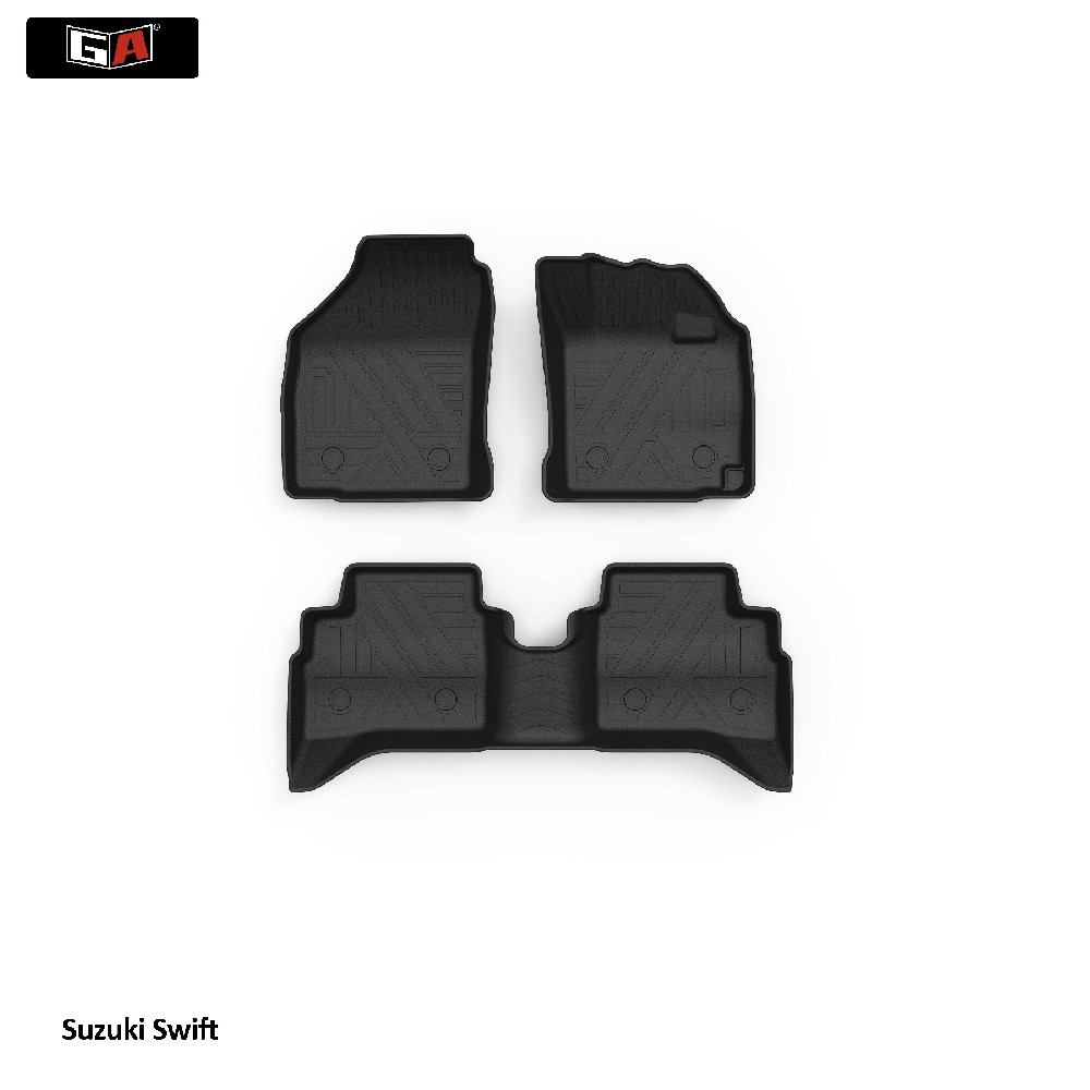 GA Unique Design Non Slip Easy-clean Car Floor Foot Mats 3D TPE Custom Fit for Suzuki Swift