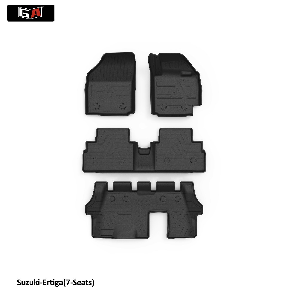 GA Unique Design Wearable Car Interior Accessories Floor Foot Mats 3D TPE Mat for Suzuki Ertiga