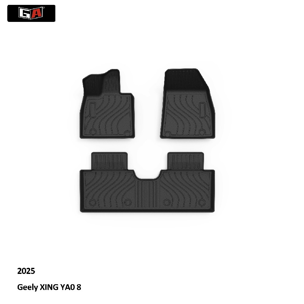 GA Comfort 3D TPE Perfect Fit Mat for Geely XING YAO-8 2025 Anti Slip Floor Easy-clean Mat
