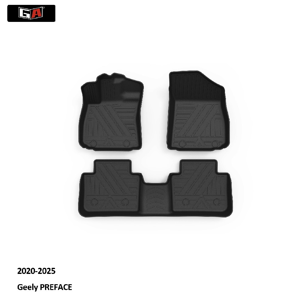 GA Odorless Luxury TPE Mat Fit for Geely PREFACE 2020-2025 Non Slip Water-proof Foot Mats