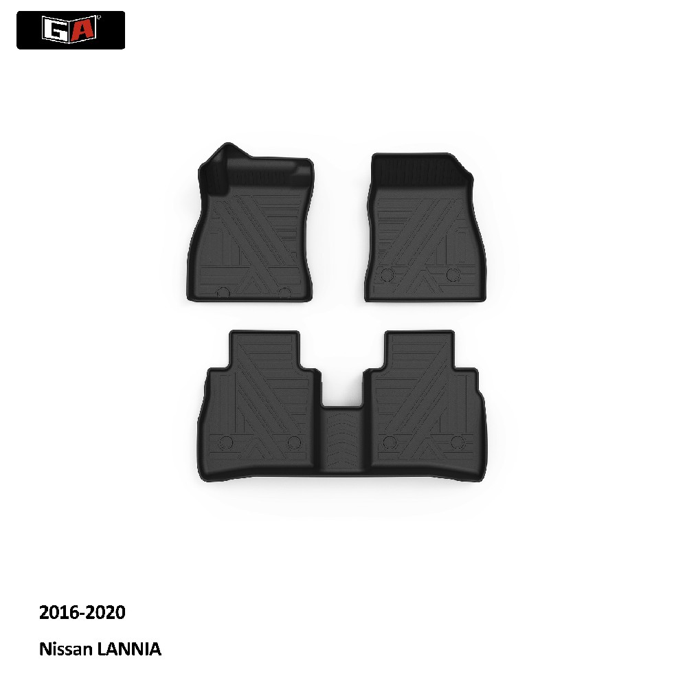 GA Luxury 3D TPE Floor Mat Fit for Nissan LANNIA 2016-2020 Anti Slip Easy-clean Car Foot Mats