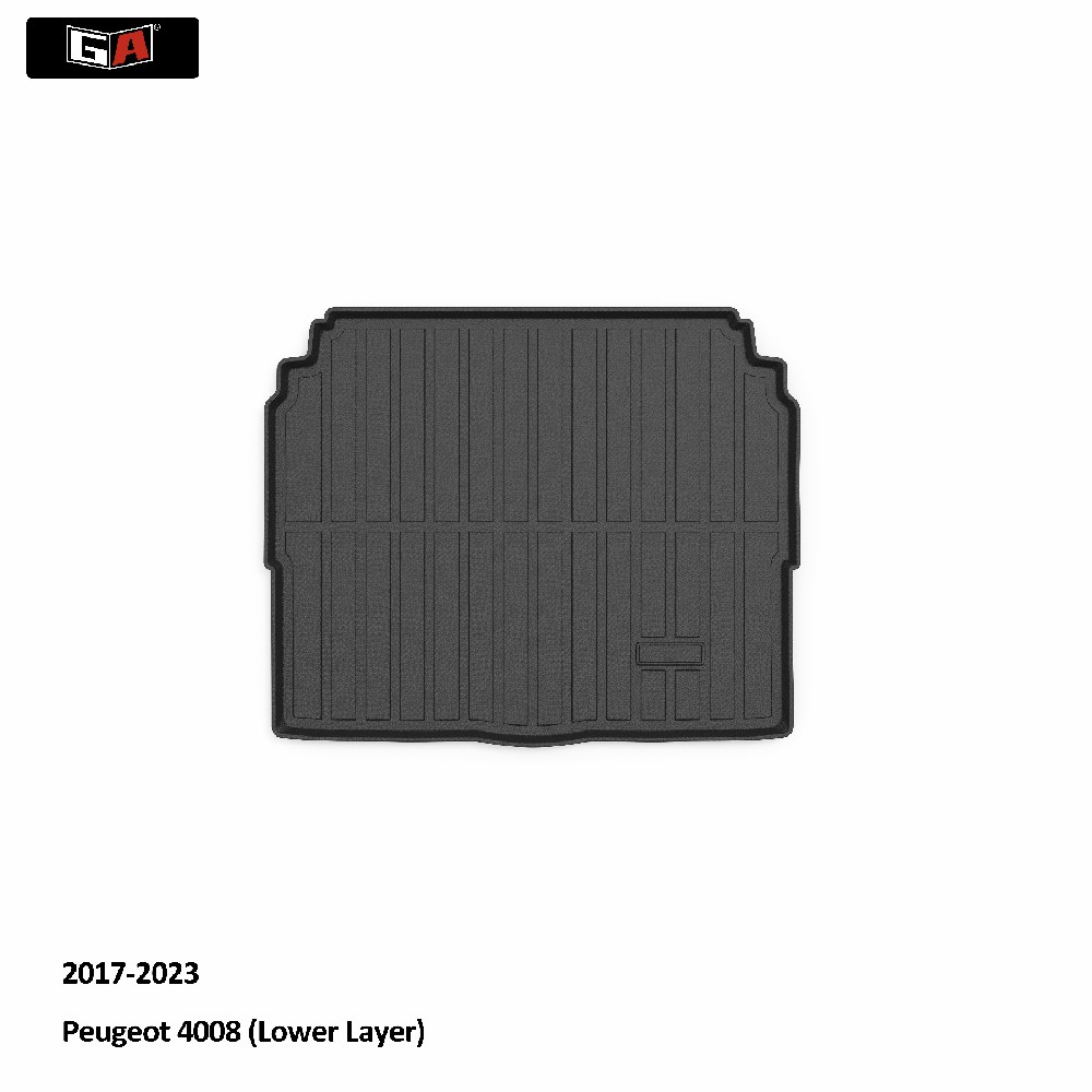 GA Wear-resistant TPE Odorless Trunk Mat for Peugeot 4008 Oil-Proof Odorless Car Rear Cargo Mat
