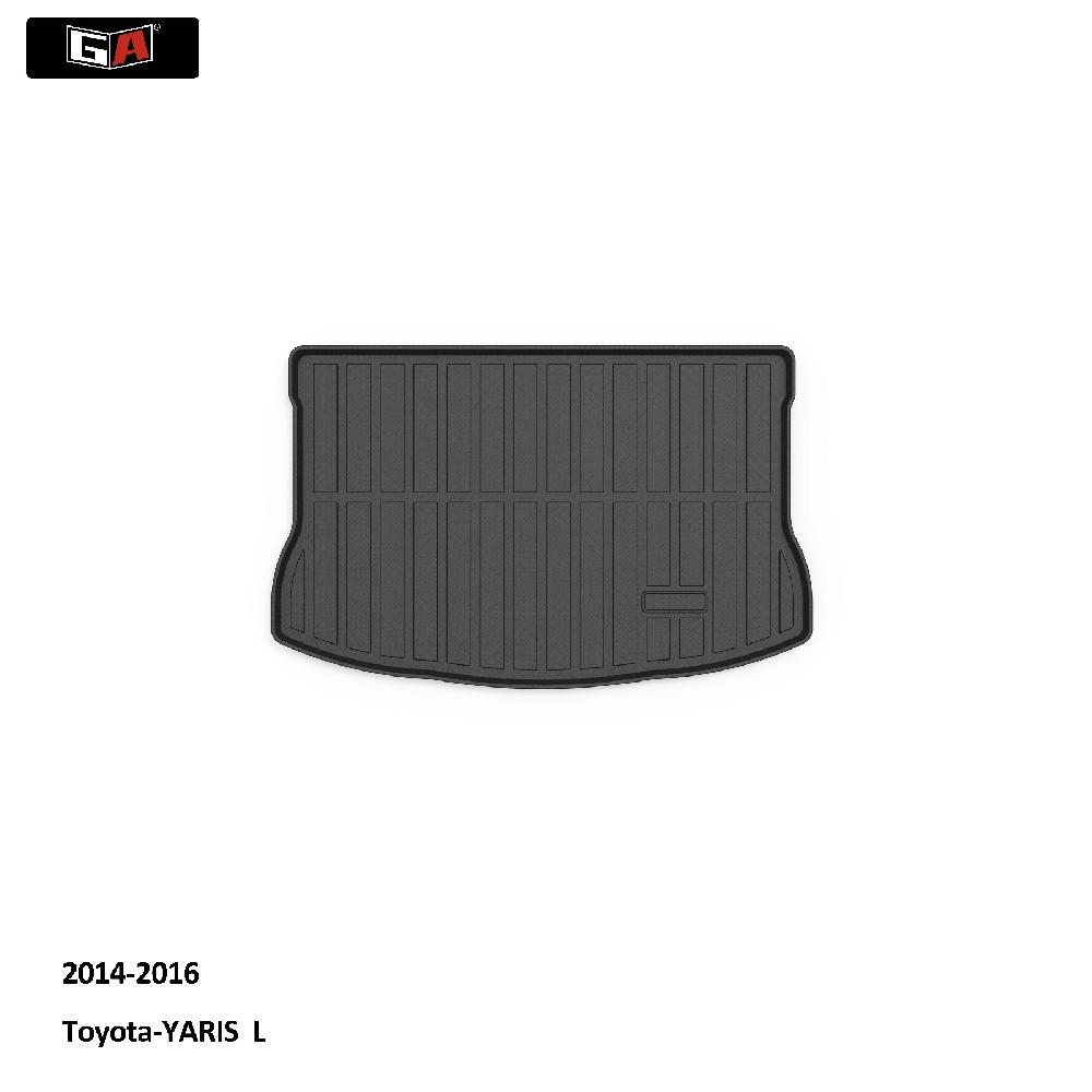 GA Durable 3D TPE Trunk Mat for Toyota YARIS L 2014-2016 Easy Clean Car Rear Cargo Mat