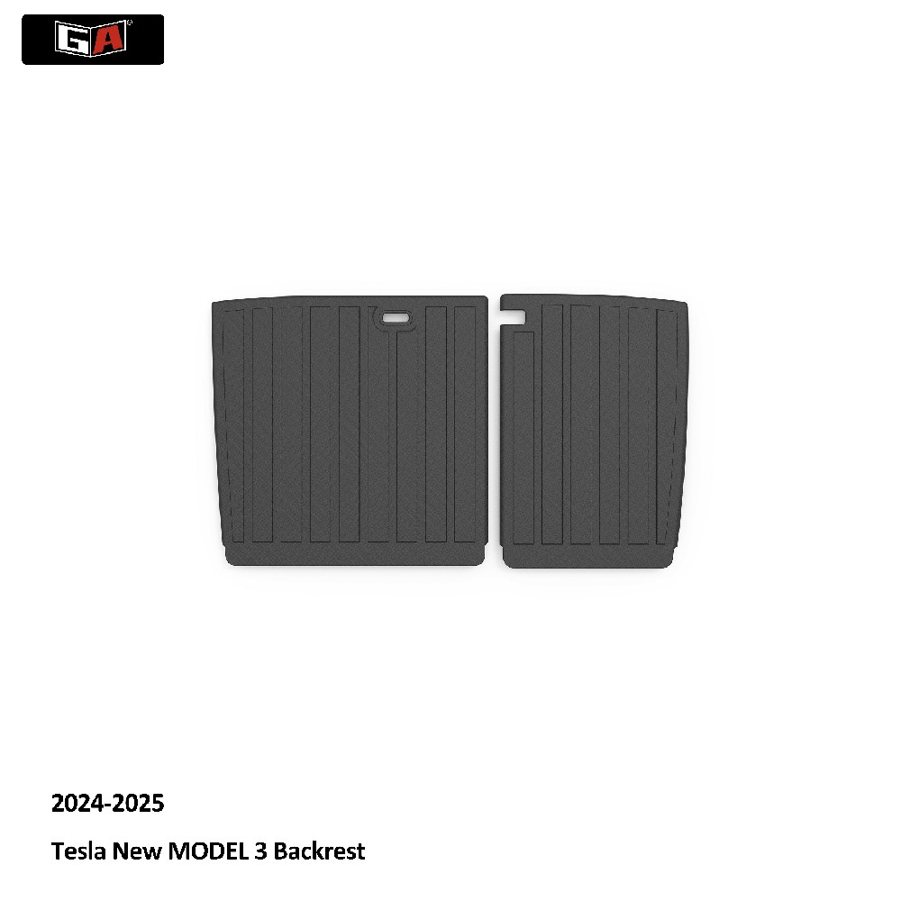 GA Durable TPE Trunk Mat for Tesla New MODEL3 Backrest 2024-2025 Easy Clean Car Seats Mat