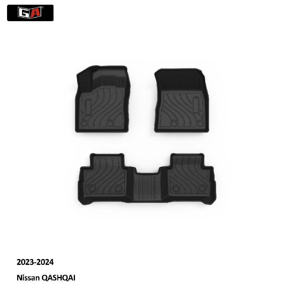 GA Odorless 3D TPE Mat Fit for Nissan QASHQAI 2023-2024 Non Slip Water-proof Car Floor Mats