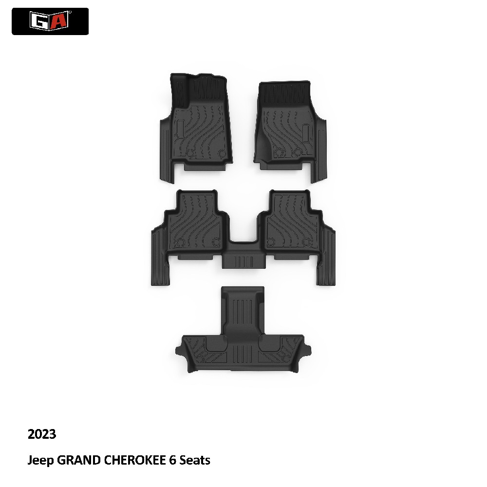 GA Luxury TPE Close Fit Floor Mat for Jeep GRAND CHEROKEE 2023 Easy-clean Car Foot Mats
