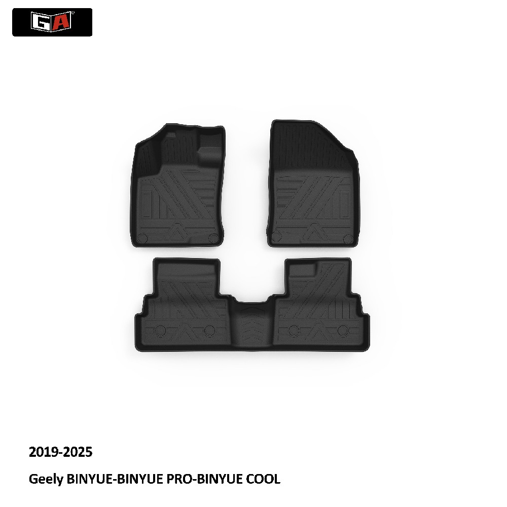 GA Eco 3D TPE Car Mats Fit for Geely BINYUE 2019-2025 Non Slip Durable Car Floor Foot Mats
