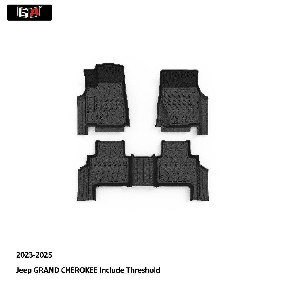 GA Luxury 3D TPE Mat Fit for Jeep GRAND CHEROKEE 2023-2025 Non Slip Floor Mat Foot Mats