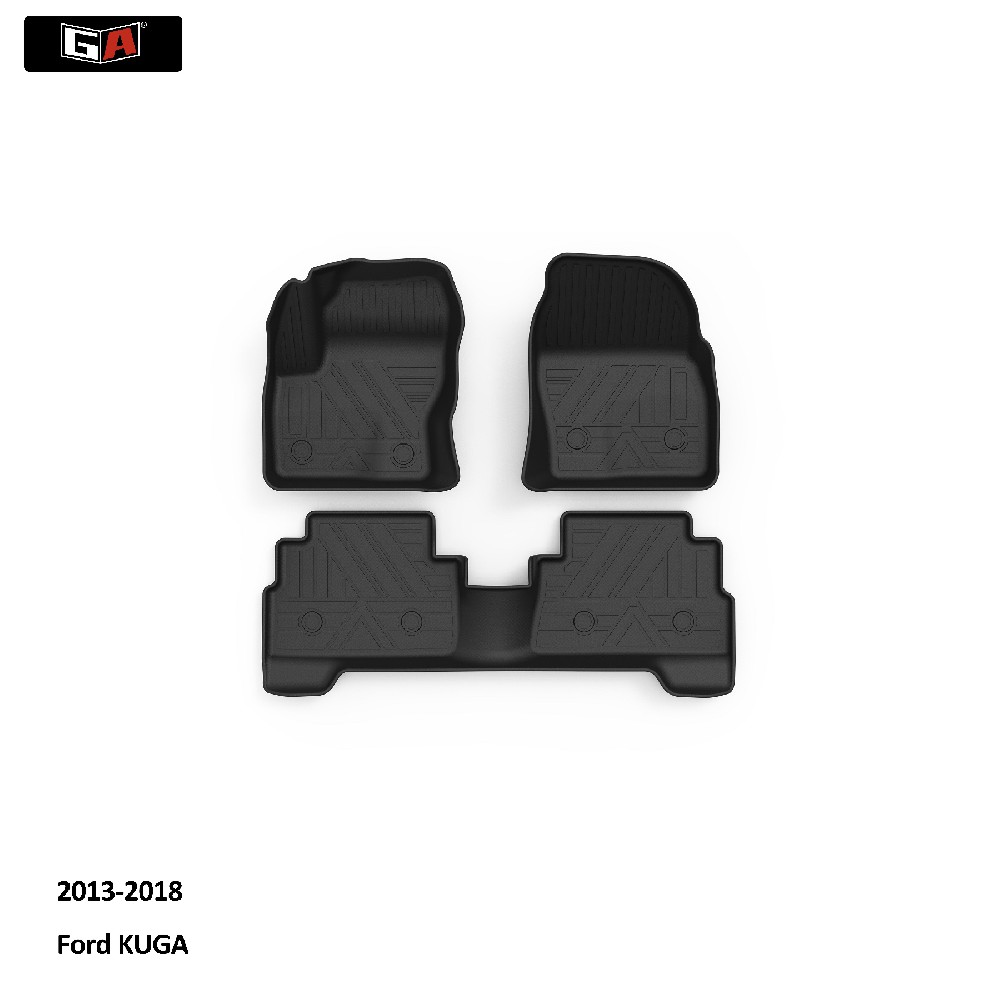 GA Luxury 3D TPE ECO Car Floor Mats Fit for Ford KUGA 2013-2018 Anti Slip Durable Car Mats