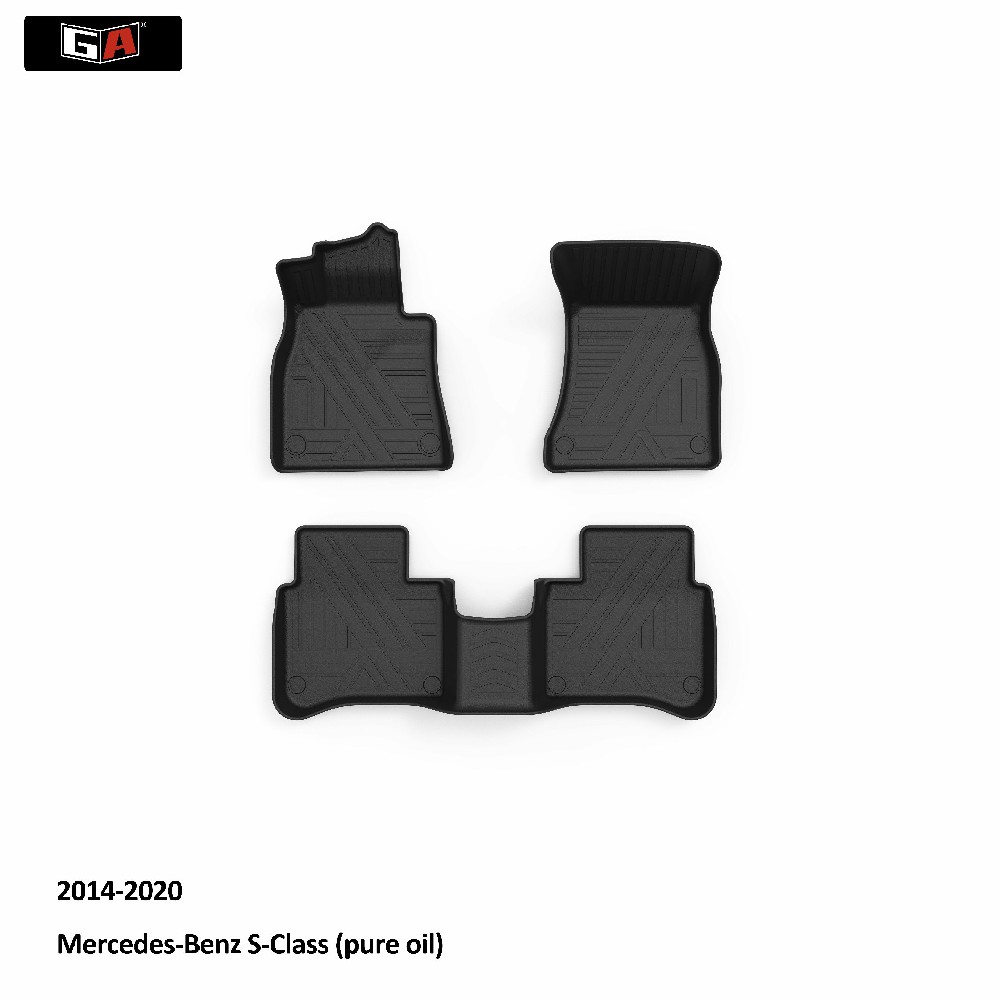 GA ECO-friendly TPE Car Mats Anti Slip TPE Car Floor Mats for Mercedes-Benz S-Class 2014-2020 Carpet