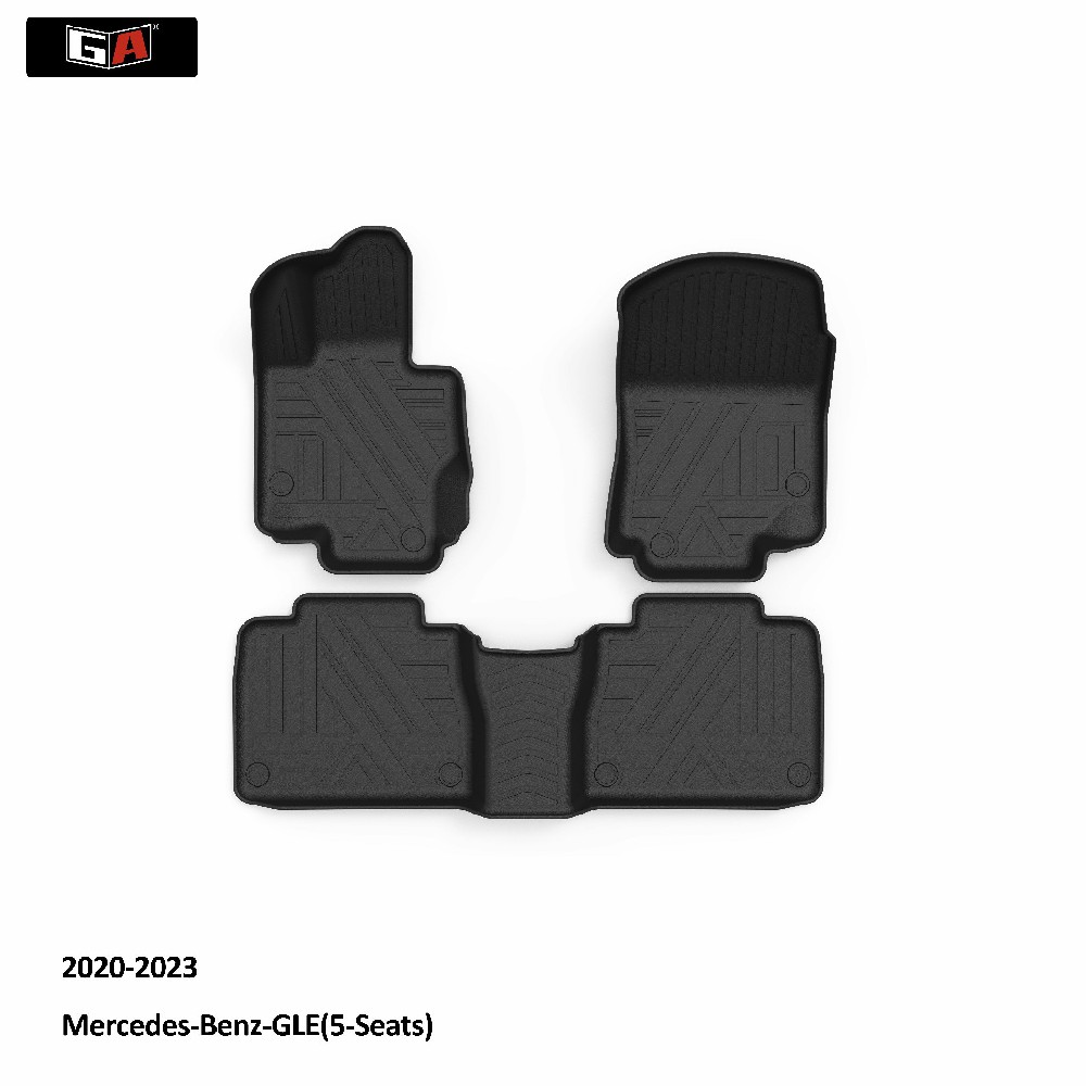 GA Custom Car Mats Waterproof TPE Car Floor Mats for Mercedes-Benz-GLE 5-Seats 2020-2023 Carpets