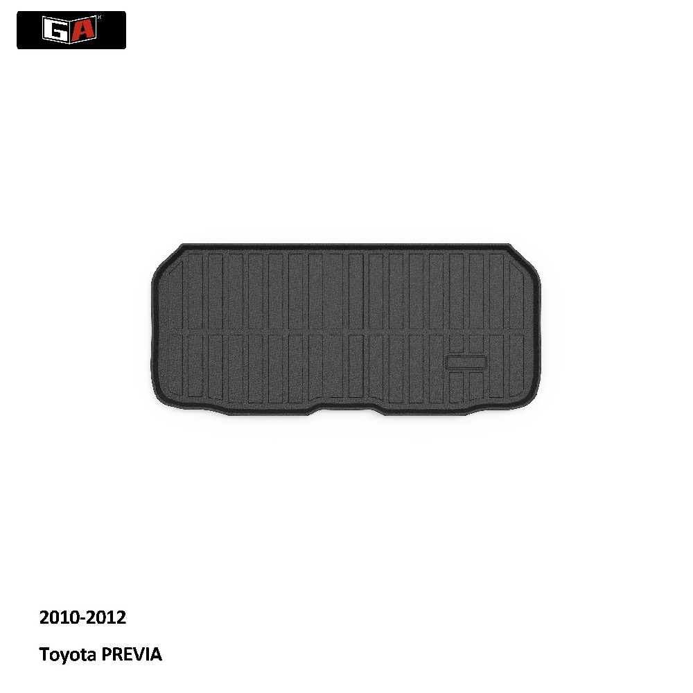 GA Foldable 3D TPE Car Mat Durable TPE Trunk Mat for Toyota PREVIA 2010-2012 Waterproof Car Boot Mat