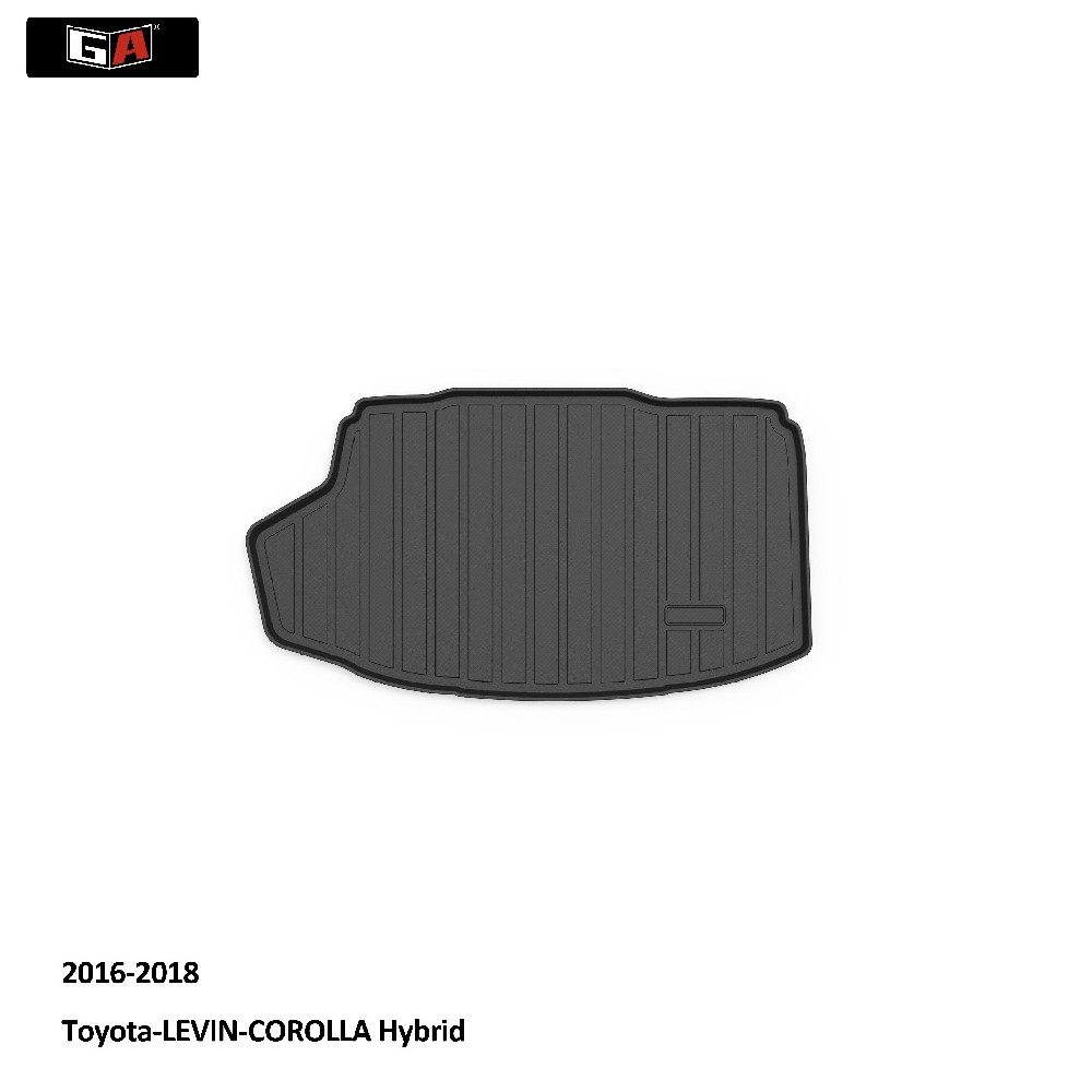 GA Custom 3D Waterproof TPE Trunk Mat Easy Clean Rear Trunk Mat for Toyota-LEVIN 2016-2018