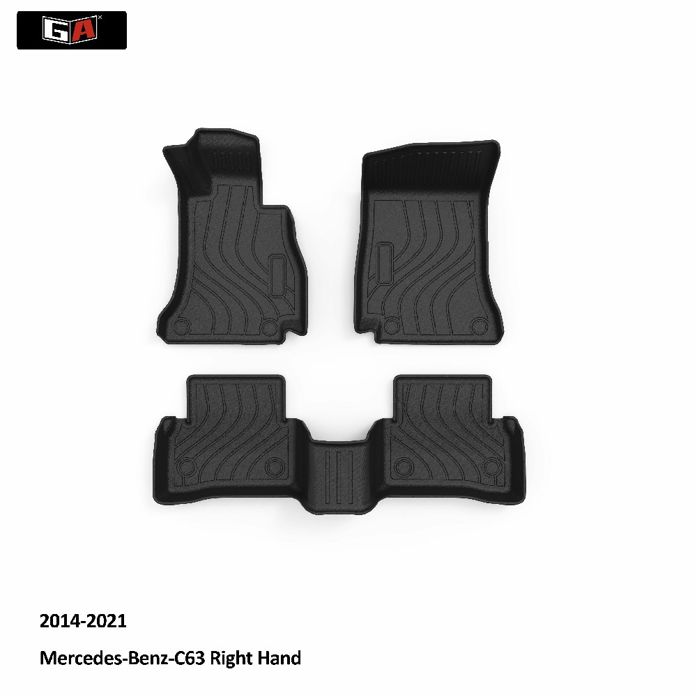 GA All Weather Protection TPE Car Mats Waterproof Car Foot Mats for Mercedes-Benz-C63 Rhd 2014-2021