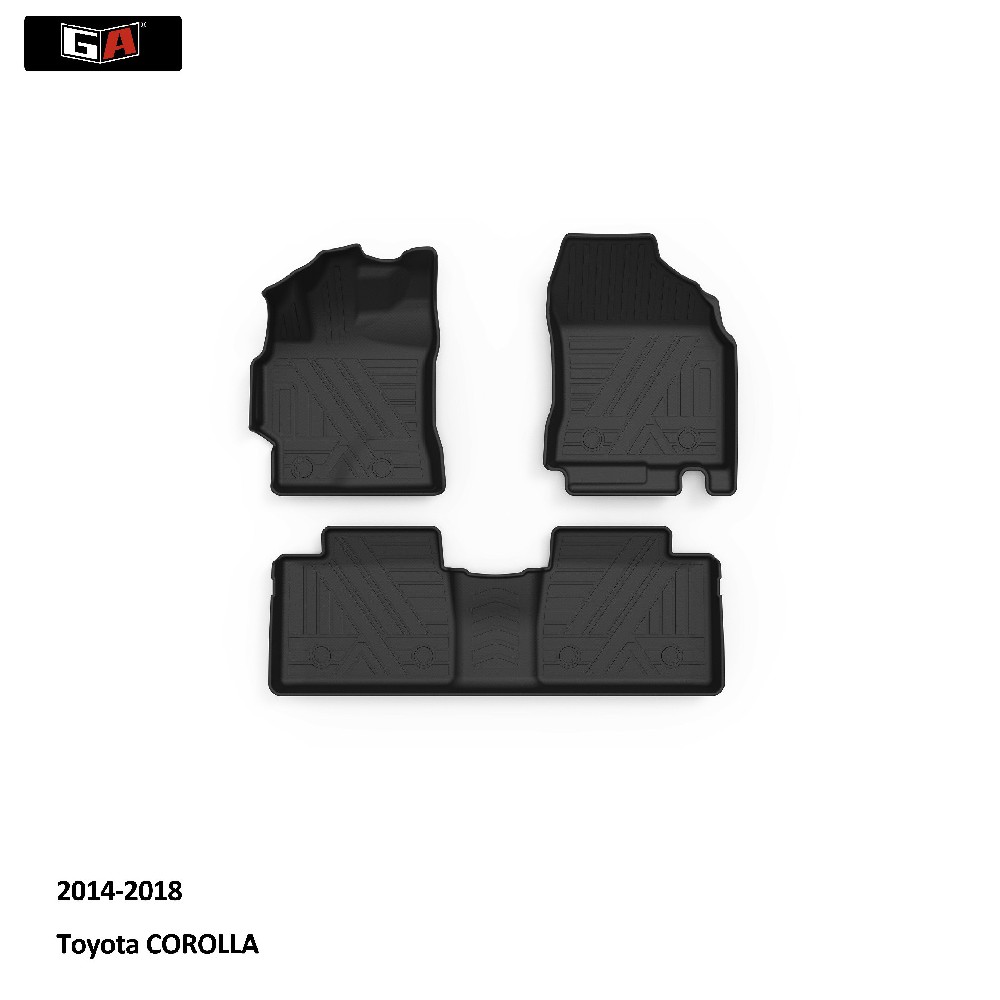 Good TPE Car Floor Mat  Interior Carpet for Toyota COROLLA 2014-2018 Eco-friendly Auto Accessories