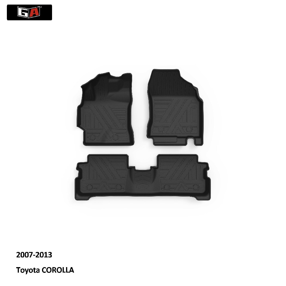 Best Car Floor Mat TPE Foot Mat Suitable for Toyota COROLLA 2007-2013 3D Car Interior