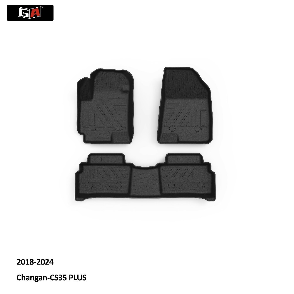 GA ECO-friendly Custom 3D 5D TPE Car Mats Waterproof TPE Car Floor Mats for Changan-CS35 PLUS
